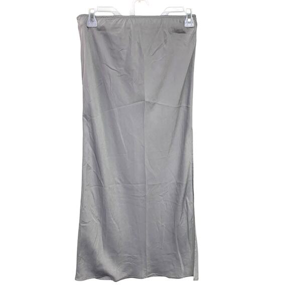 New American Eagle Womens Size 8 Dove Gray Maddie & Kenzie Ziegler Midi Skirt - Picture 4 of 5